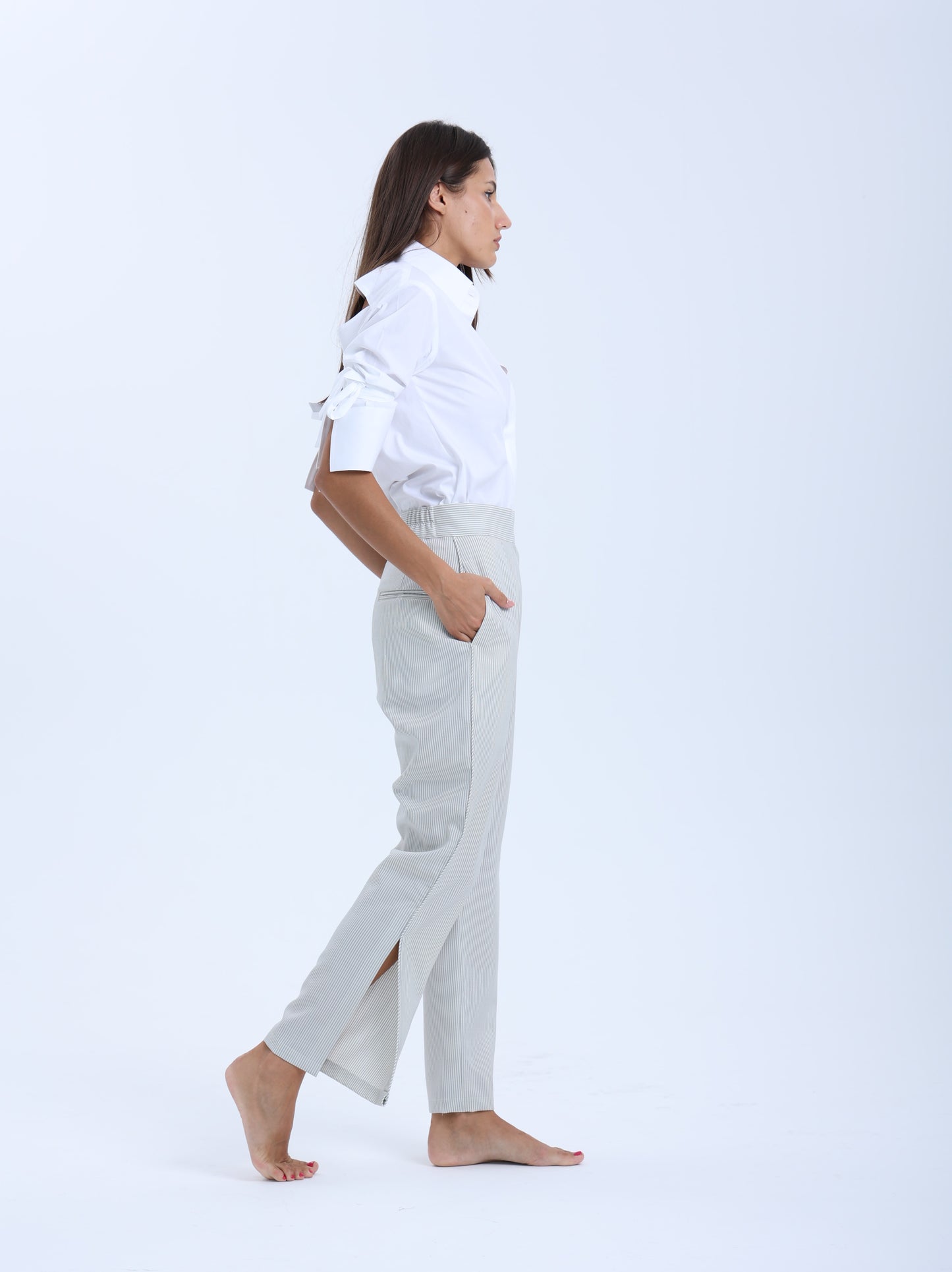 Ville-Marie Tailored Straight-Leg Pants