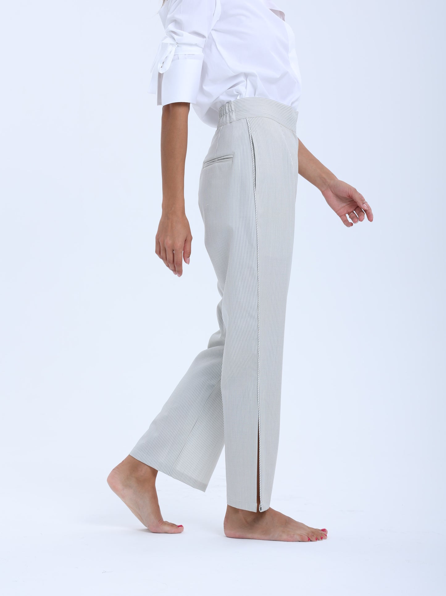 Ville-Marie Tailored Straight-Leg Pants