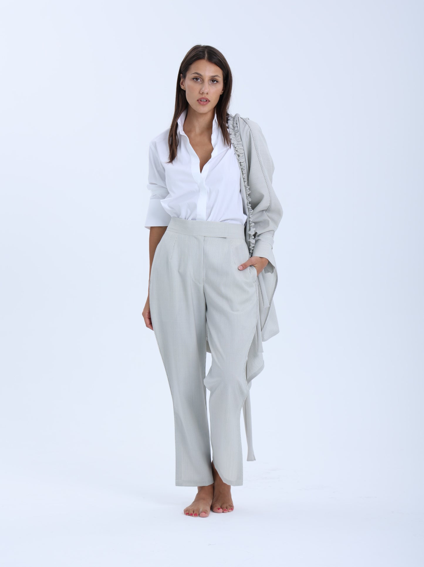 Ville-Marie Tailored Straight-Leg Pants