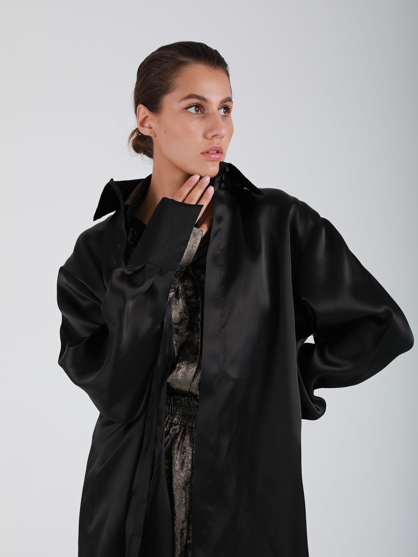 Status Organza Cover-up - Black