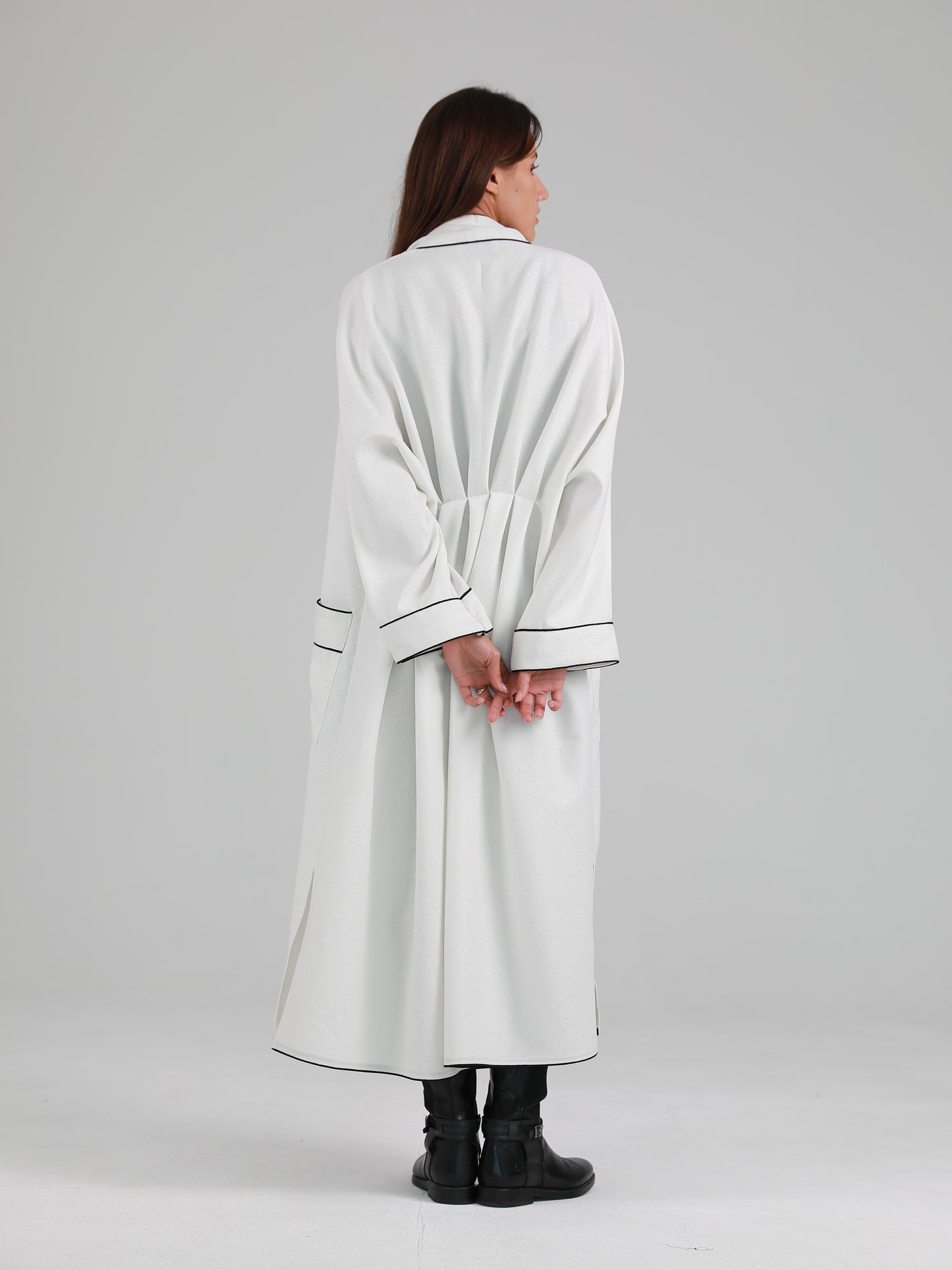 Robe Style Cover-Up - White