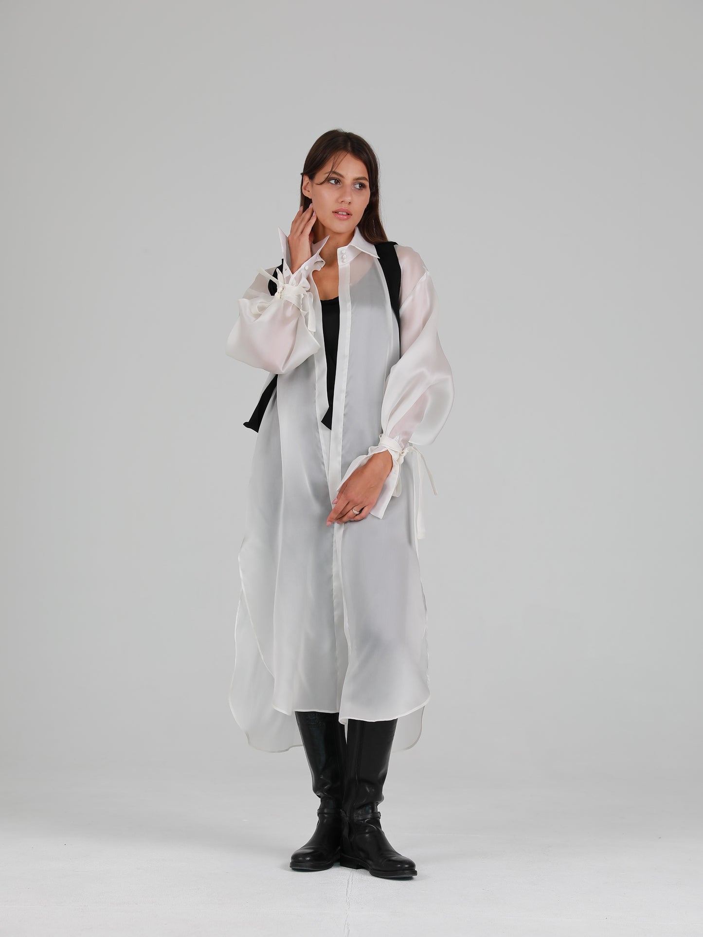 Status Organza Cover-up - White