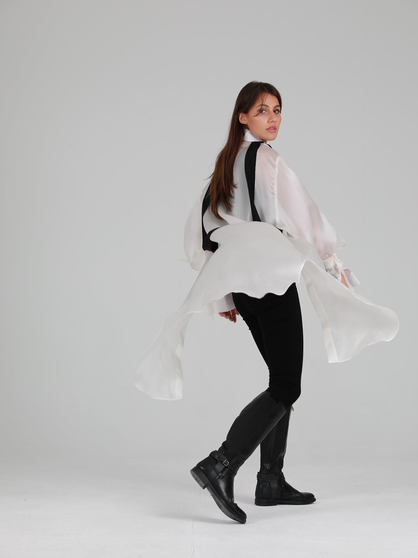 Status Organza Cover-up - White